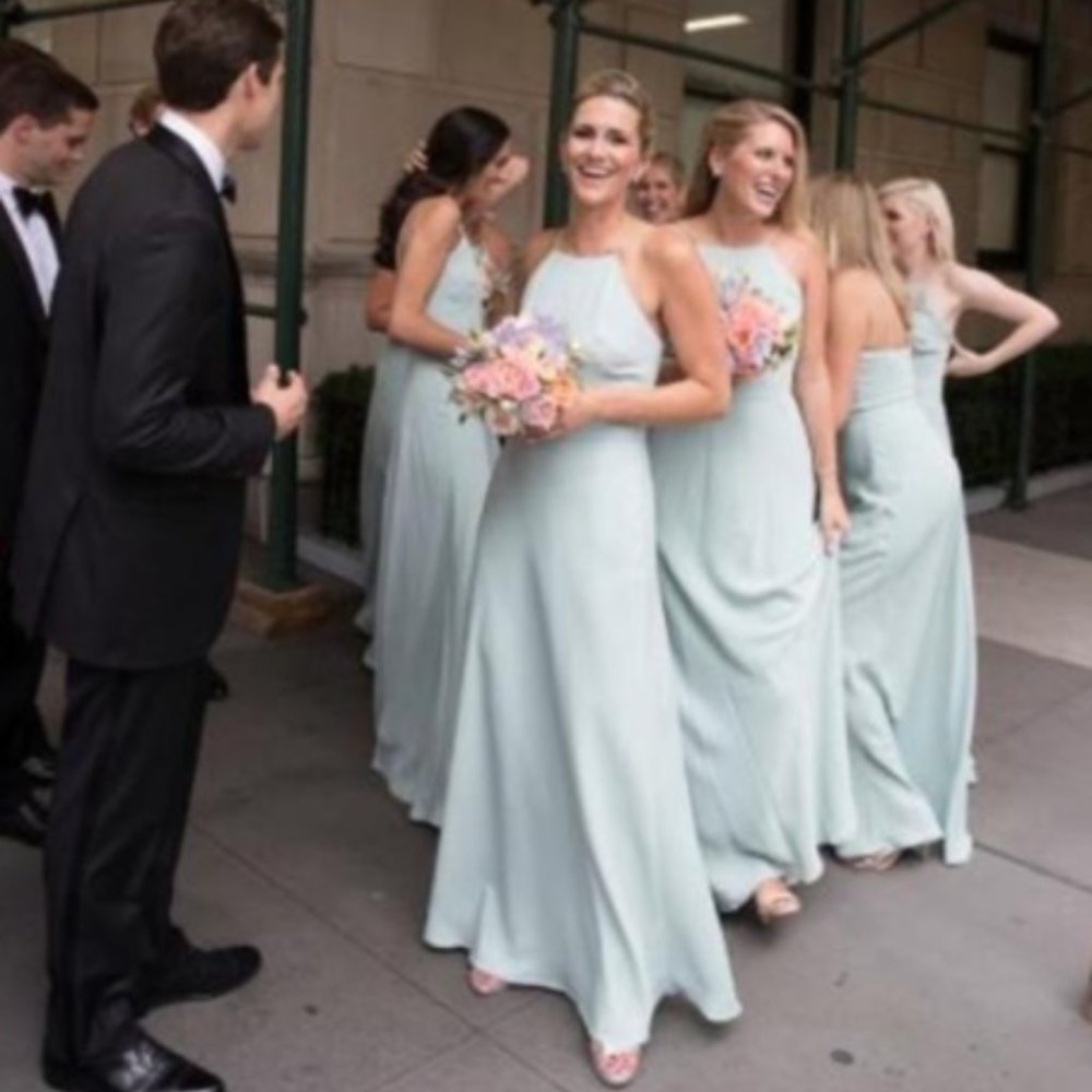 JCrew Sage / Seafoam Bridesmaid Gown NWT